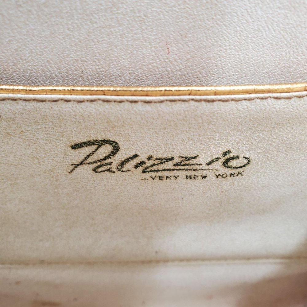 Vintage Palizzio Very NewYork Exotic Lizard Honey Brown Reptile Purse Bag Clutch - Picture 6 of 11